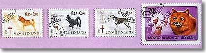 finnish spitz stamps